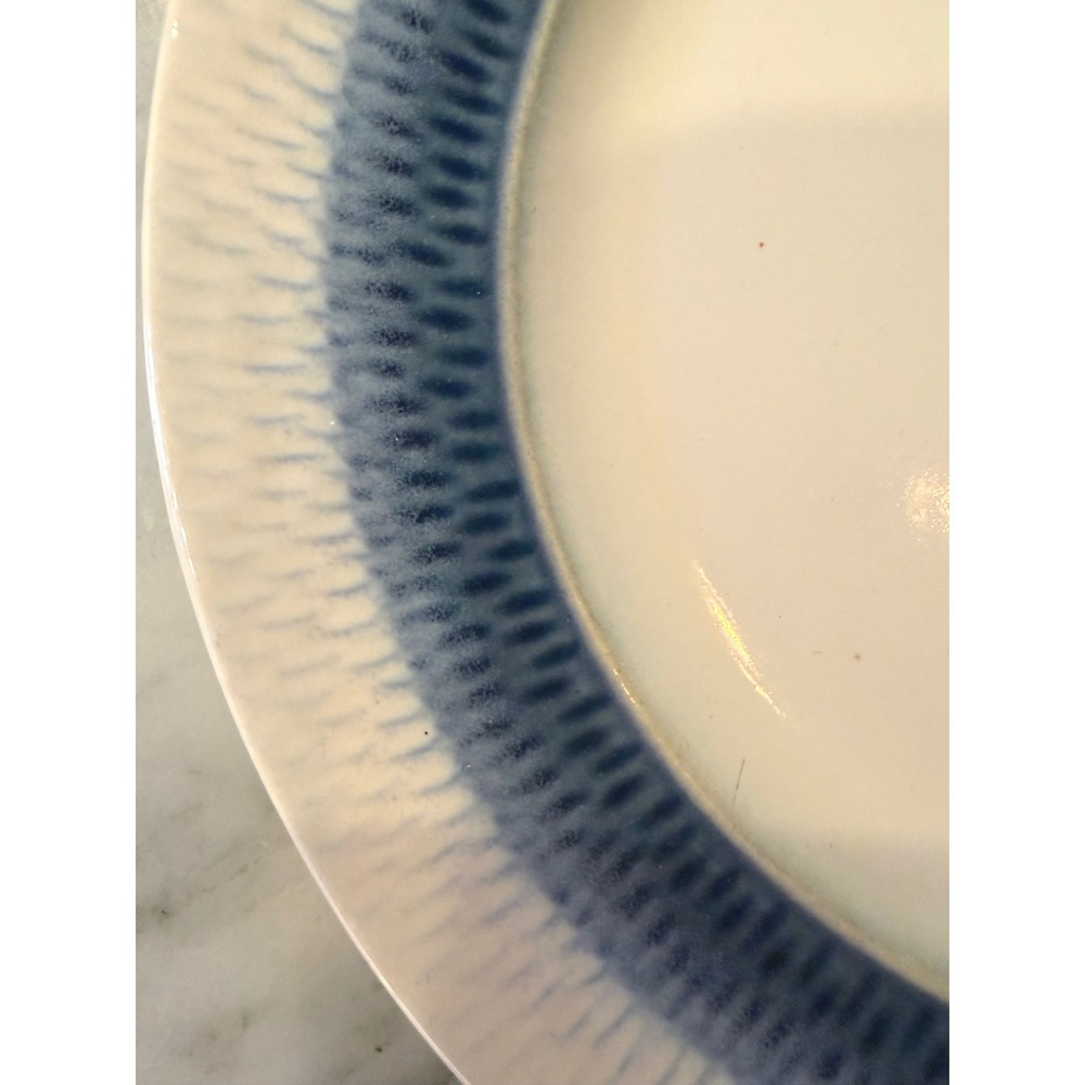 Pfaltzgraff Everyday Eclipse Blue Salad Plates Set of 2 Textured Stoneware 8.25" - Picture 2 of 5